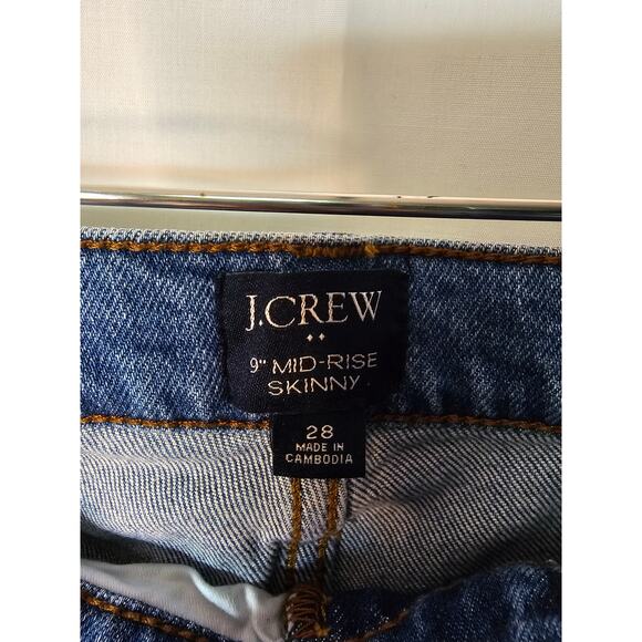 J.Crew 9" High-Rise Skinny All Day Stretch Jeans Size 28 BA787 Blue - Picture 4 of 9